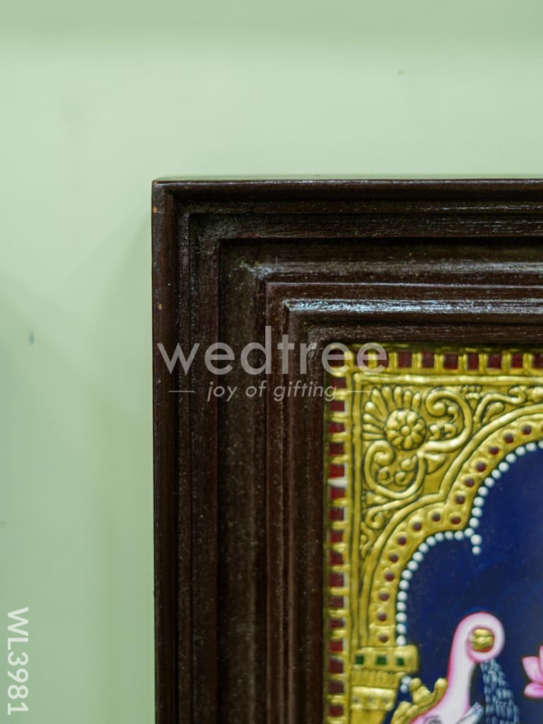 Tanjore Painting - Galajalskhmi - 12 x 10 inch - Flat [Gold Foil] - WL3981