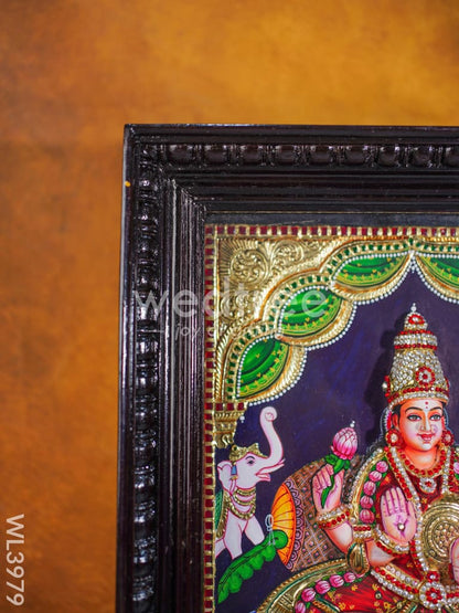 Tanjore Painting - Galajalskhmi 18 x 14 inch - Fully Embossed - WL3979