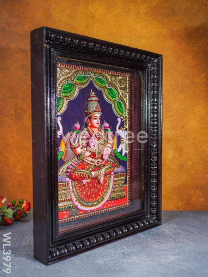 Tanjore Painting - Galajalskhmi 18 x 14 inch - Fully Embossed - WL3979