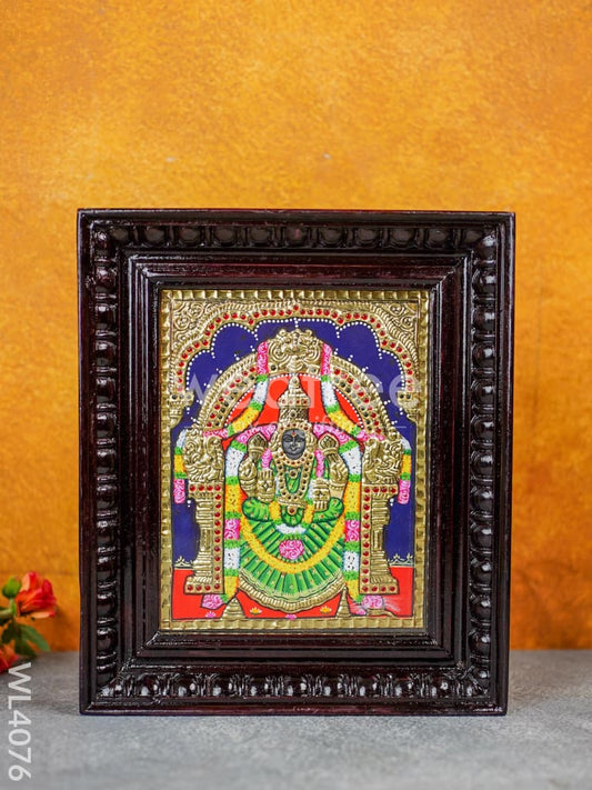 Tanjore Painting - Padmavathi Thayar - Flat (Gold Foil) - 10x8 inch - WL4076