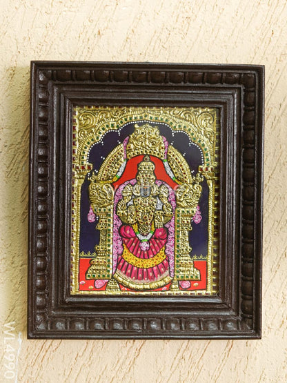 Tanjore Painting - Padmavathi Thayar - Flat (Gold Foil) - 10x8 inch - WL4990