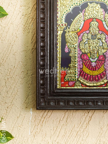 Tanjore Painting - Padmavathi Thayar - Flat (Gold Foil) - 10x8 inch - WL4990