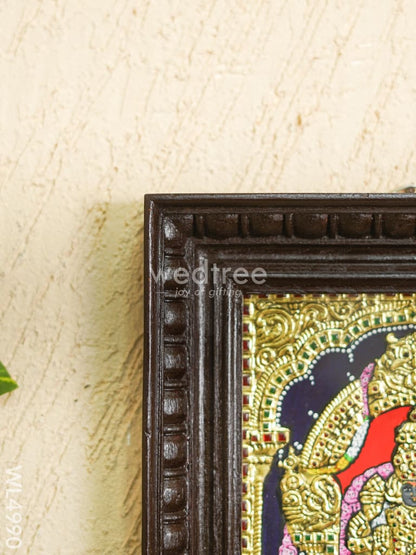 Tanjore Painting - Padmavathi Thayar - Flat (Gold Foil) - 10x8 inch - WL4990