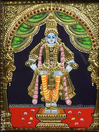 Tanjore painting Panduranga - Flat (Gold foil) - 10x8 - WL2344
