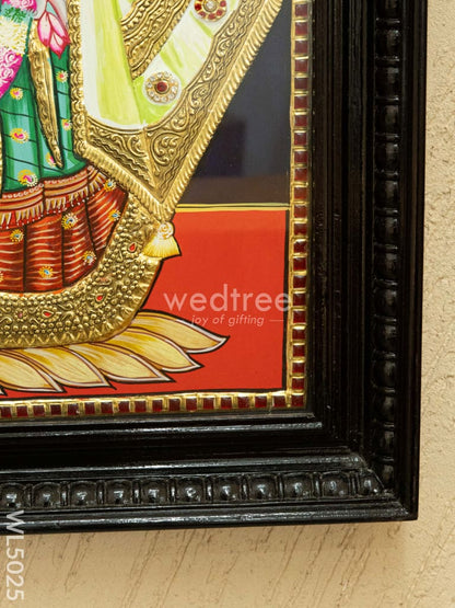 Tanjore Painting - Radha-Krishna - Semi Embossed - 30x24 inch - WL5025