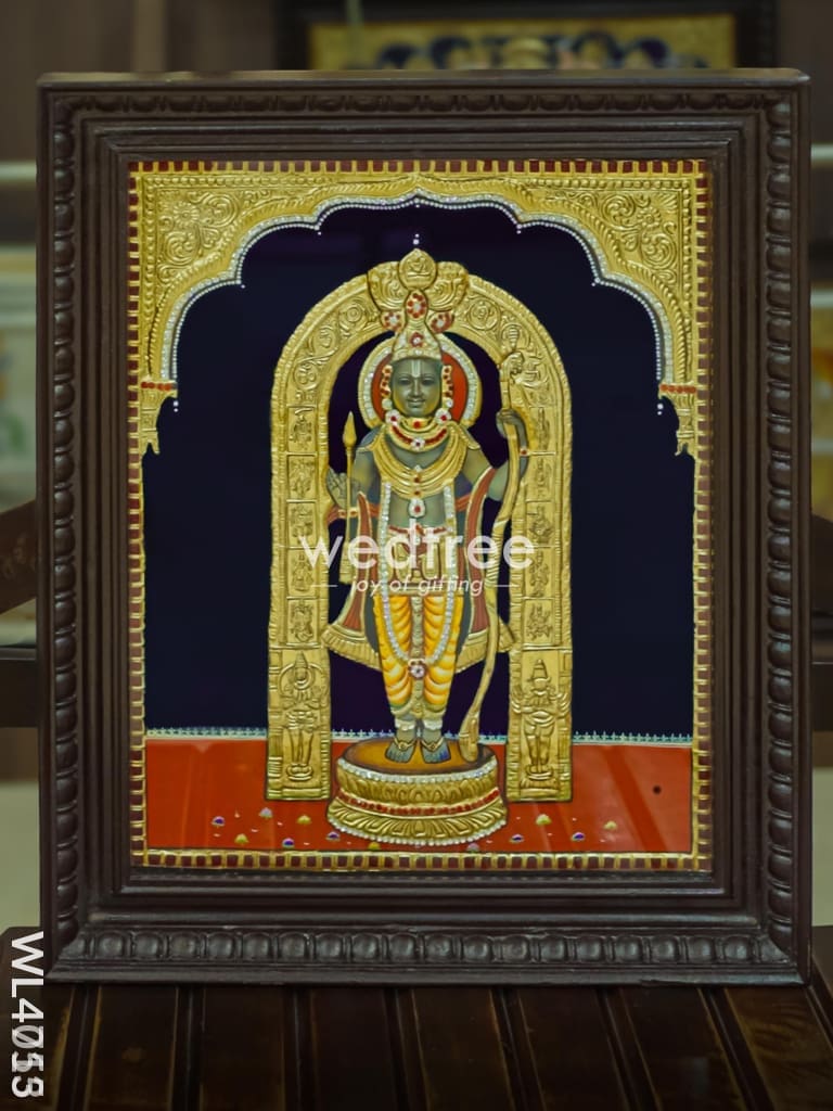 Tanjore Painting - Ram Lalla - Semi Embossed - 20x16 inch - WL4713