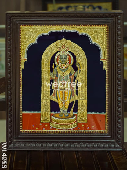 Tanjore Painting - Ram Lalla - Semi Embossed - 20x16 inch - WL4713