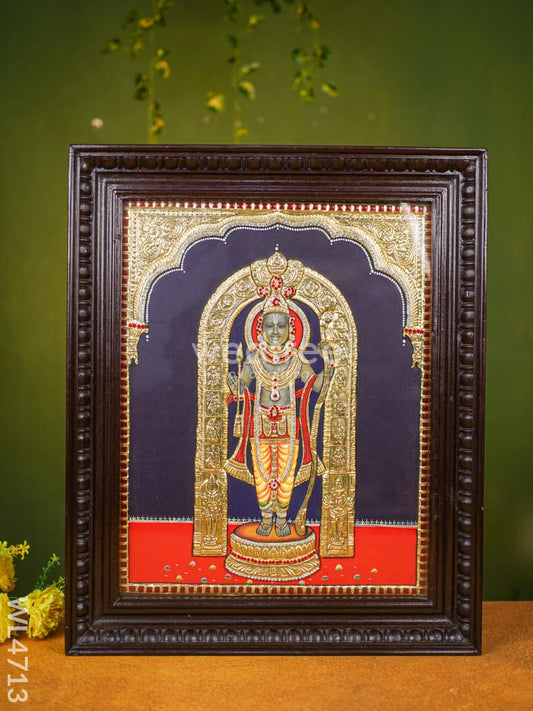 Tanjore Painting - Ram Lalla - Semi Embossed - 20x16 inch - WL4713