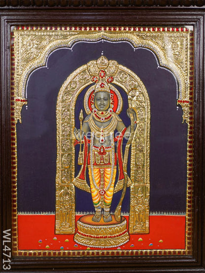 Tanjore Painting - Ram Lalla - Semi Embossed - 20x16 inch - WL4713