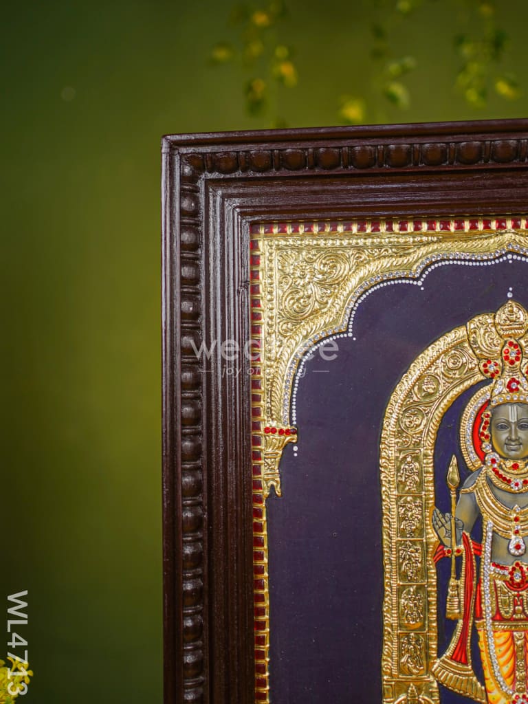 Tanjore Painting - Ram Lalla - Semi Embossed - 20x16 inch - WL4713