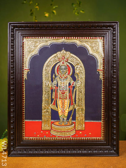 Tanjore Painting - Ram Lalla - Semi Embossed - 20x16 inch - WL4713