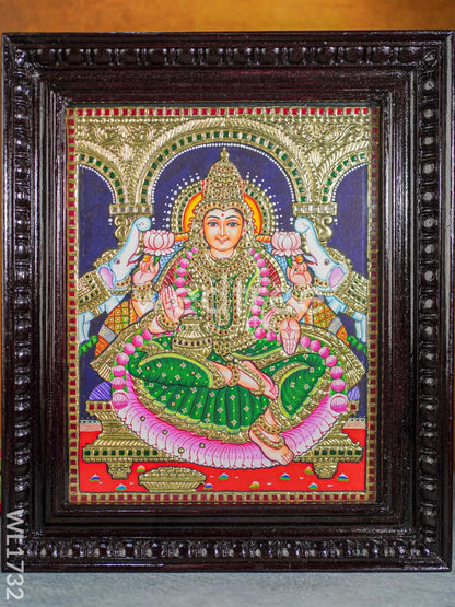 Tanjore Painting (Semi Embossed) Gajalakshmi 15x12 - WL1732