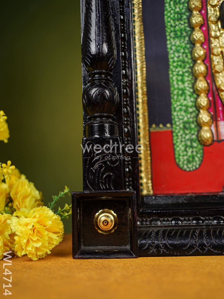 Tanjore Painting - Tirupathi Balaji - Embossed - 24x18 inch - WL4714