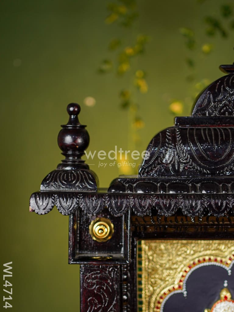 Tanjore Painting - Tirupathi Balaji - Embossed - 24x18 inch - WL4714