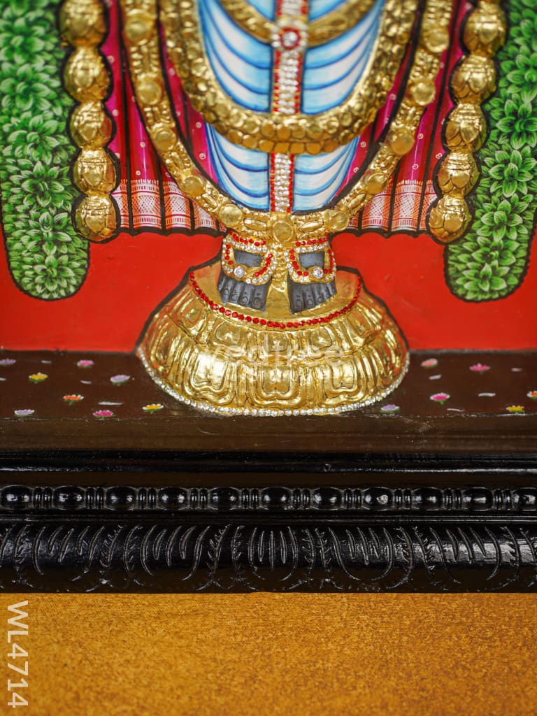 Tanjore Painting - Tirupathi Balaji - Embossed - 24x18 inch - WL4714