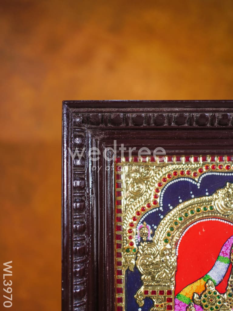 Tanjore Painting - Tirupati Balaji 15 x 12 inch - Flat [Gold Foil] - WL3970