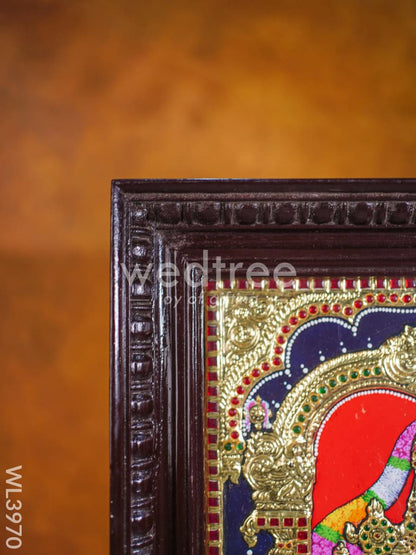 Tanjore Painting - Tirupati Balaji 15 x 12 inch - Flat [Gold Foil] - WL3970