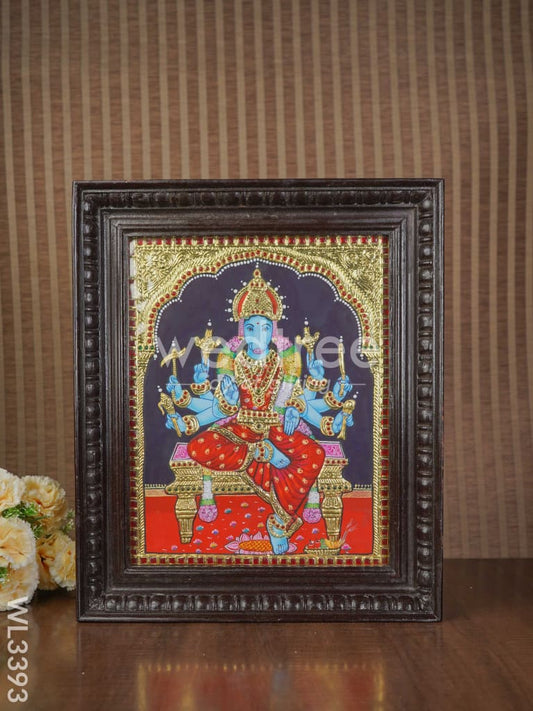 Tanjore Painting - Varahi Devi - Flat (Gold Foil) - 15x12 inch - WL3393