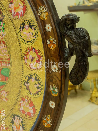 Tanjore Painting - Vishwaroopam Frame - Flat (Gold foil) - WL3492
