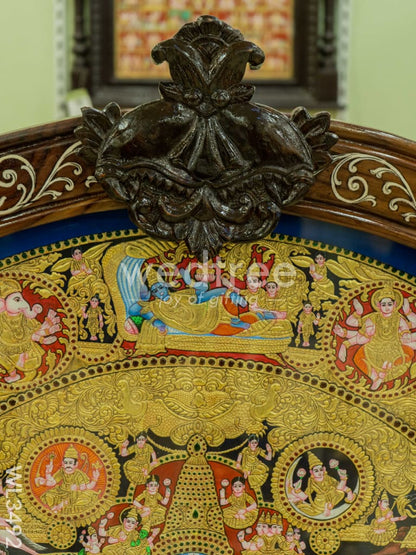 Tanjore Painting - Vishwaroopam Frame - Flat (Gold foil) - WL3492