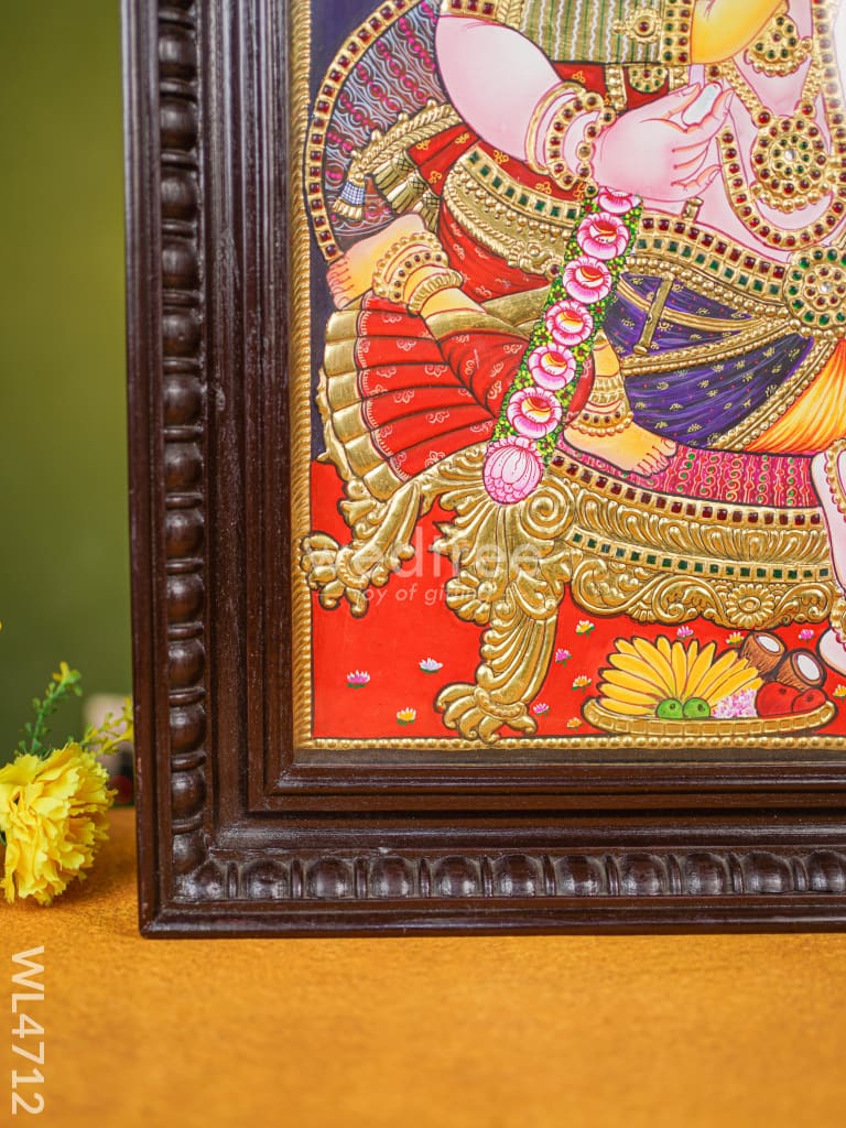 Tanjore Painting - Vithoba Krishna - Flat (Gold Foil) - 20x16 inch - WL4712