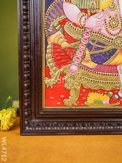Tanjore Painting - Vithoba Krishna - Flat (Gold Foil) - 20x16 inch - WL4712
