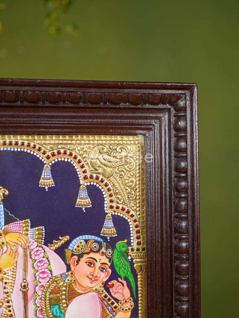 Tanjore Painting - Vithoba Krishna - Flat (Gold Foil) - 20x16 inch - WL4712
