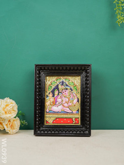 Tanjore Painting - Vithoba Krishna - Flat (Gold Foil) - 8x6 inch  - WL0939