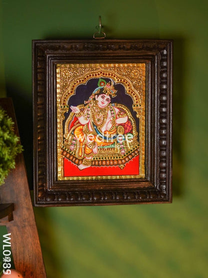 Tanjore Painting - Vithoba Krishna - Flat (Gold Foil) - 8x6 inch  - WL0939
