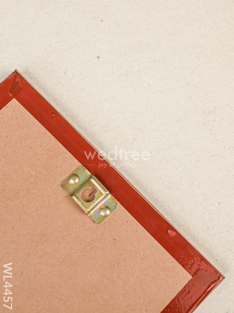 Tanjore Photo Frame Krishna - Flat [Gold Foil] - 4X4 inch - WL4457