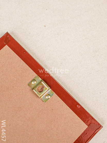 Tanjore Photo Frame Krishna - Flat [Gold Foil] - 4X4 inch - WL4457