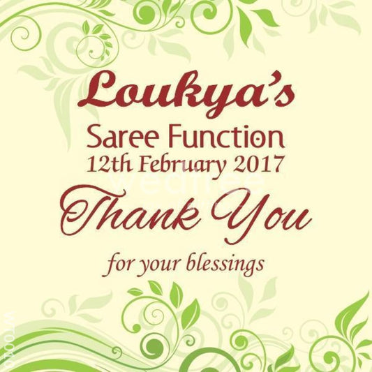 Thank You Card - Leaf Design