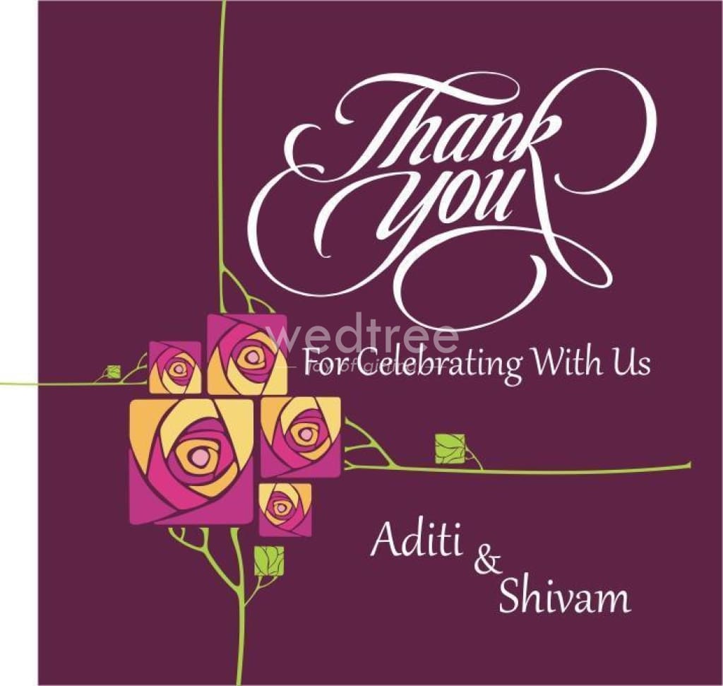 Thank you with Roses - 2x2