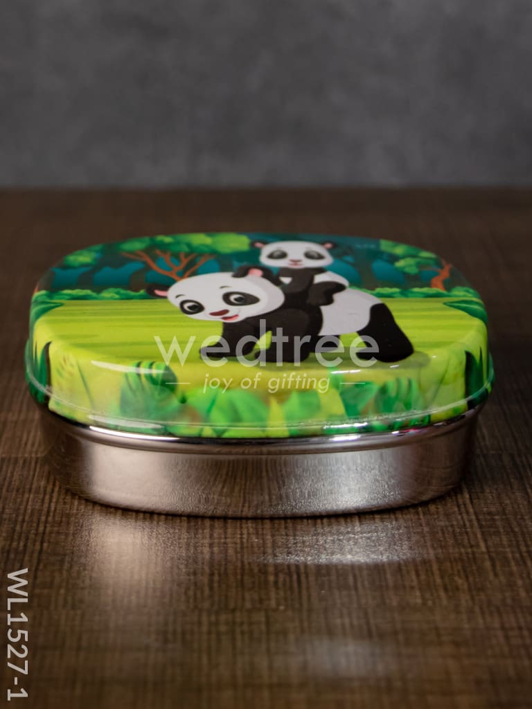 Tiffin Box with Cartoon Engraved - (4.5in X 1in) - WL1527
