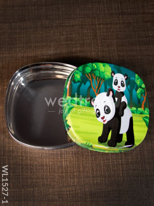 Tiffin Box with Cartoon Engraved - (4.5in X 1in) - WL1527