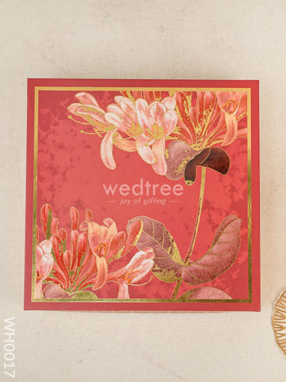 Top Bottom Bhaji Box - Red - WH0017