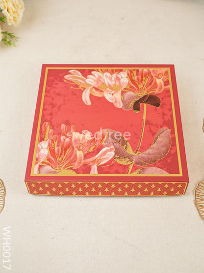Top Bottom Bhaji Box - Red - WH0017