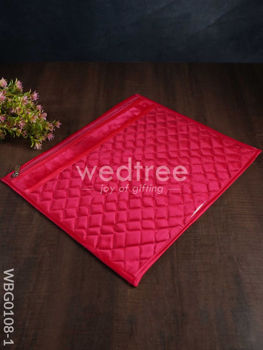 Transparent Top Self Pattern Saree Cover - WBG0108