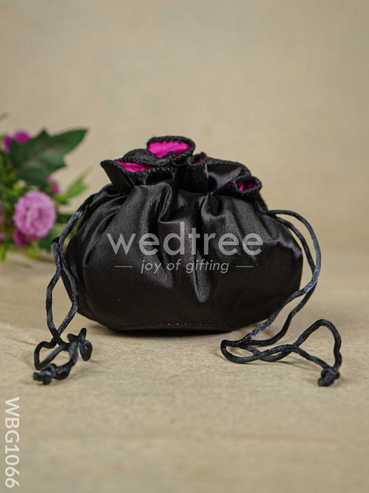 Trendy Silk Fabric Potli Bag - WBG1066