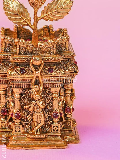 Tulasi Maadam Kumkum Holder - 4 inch - WL4812