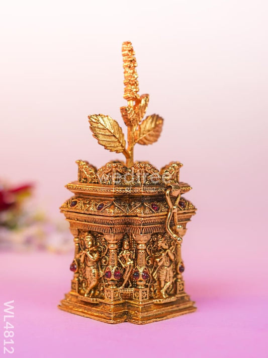 Tulasi Maadam Kumkum Holder - 4 inch - WL4812
