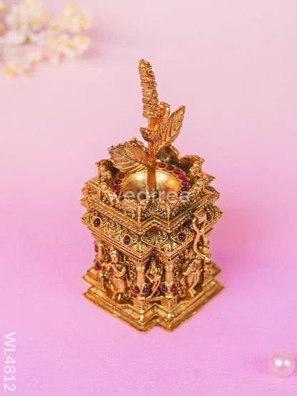Tulasi Maadam Kumkum Holder - 4 inch - WL4812