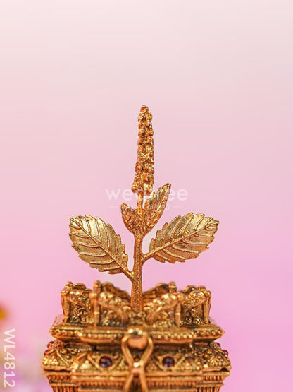 Tulasi Maadam Kumkum Holder - 4 inch - WL4812