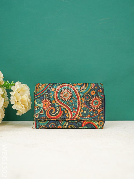 Tussar Silk Hand Purse - WBG1502
