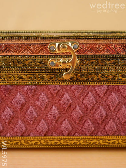 Velvet Dry Fruit Box with 3 Jar - WL5975