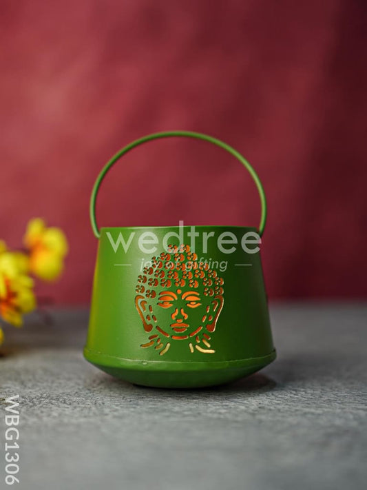 Votive with Buddha Design - WBG1306