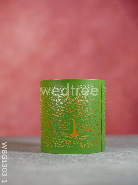 Votive with Tree Engraving - WBG1303
