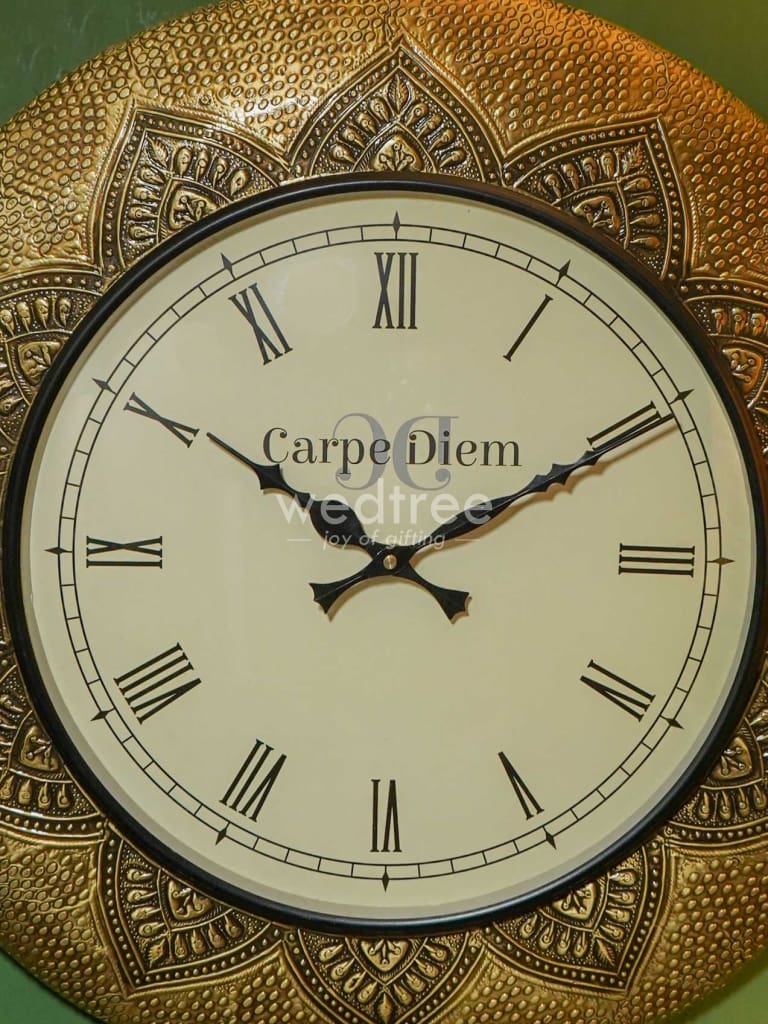 Wall Clock with Floral Design (18 inch) - WL2936