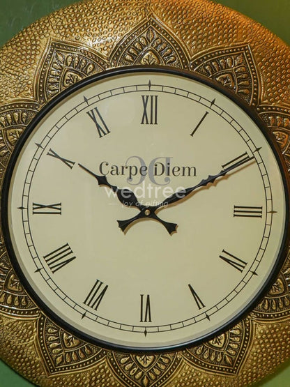 Wall Clock with Floral Design (18 inch) - WL2936
