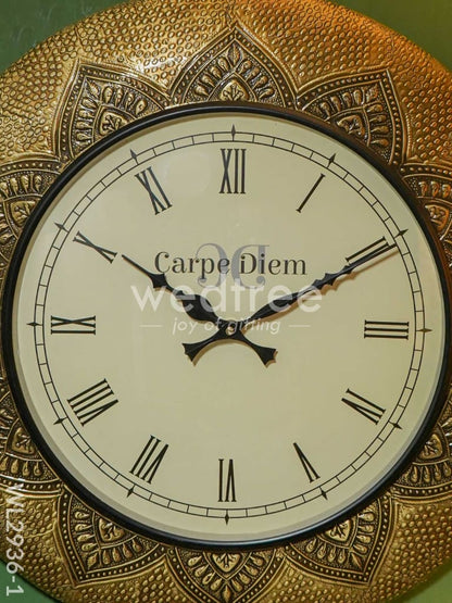 Wall Clock with Floral Design (18 inch) - WL2936